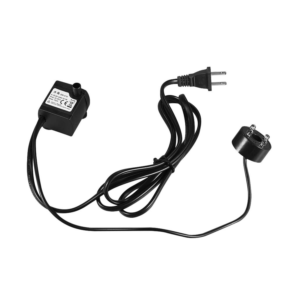 150L/H 2W Submersible Water Pump with 4 LED Light Ultra Quiet for Pond Aquarium Fish Tank Tabletop