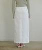 Eonmyuteu Belt Loop String Pencil Skirt(White)