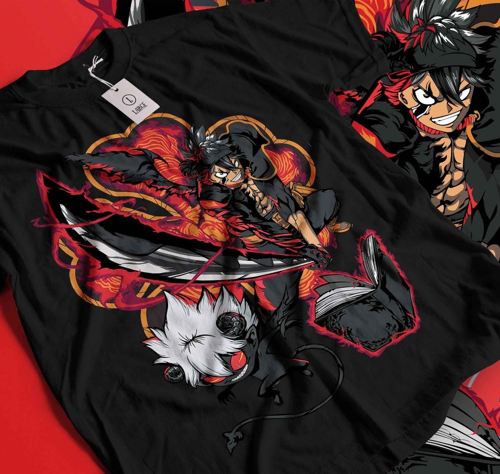 

Black Clover Tshirt Asta Yami Sukehiro Yuno Tee Anime T-Shirt Luck Voltia 149 4XL