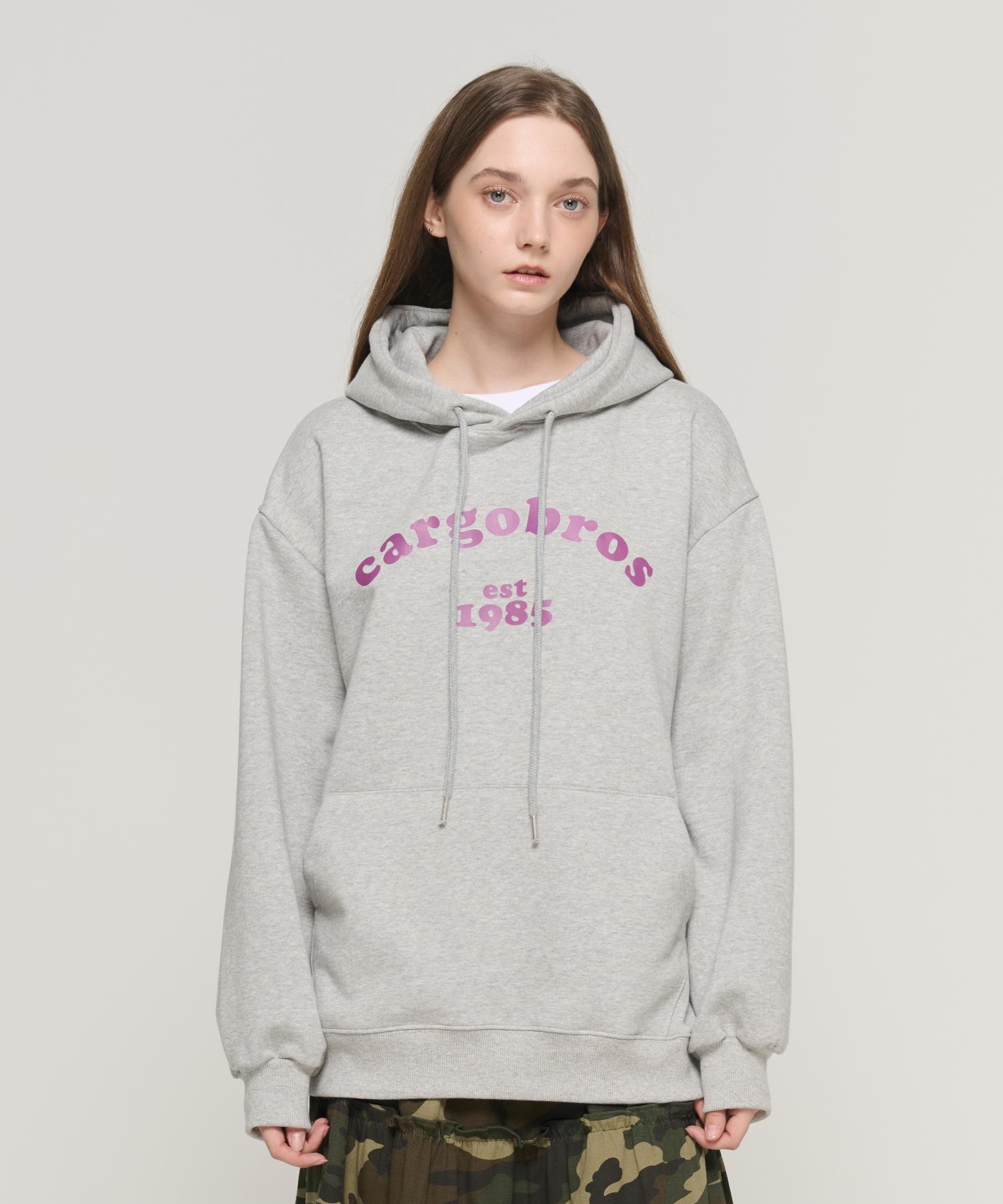 Cargo Bros For Woman Arch Logo 1985 Hoodie (Grey) L