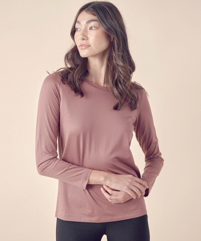 Y Jack W_Classic & Basic Fit Slim Long Sleeve T-Shirt (155Gsm) Kljt1216L
