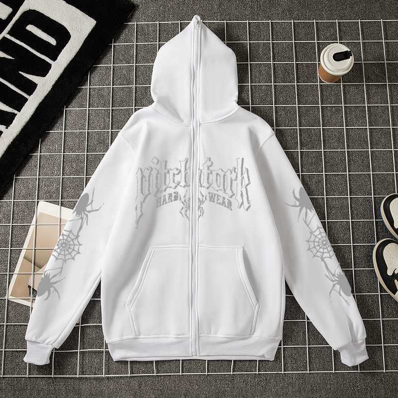 2024 cross-border new product Kuroshio cardigan boys coat oversize hoodie hoodie couple spider sweater