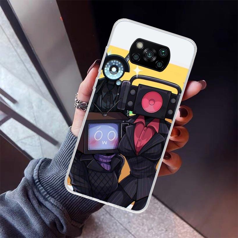 S-Skibidi Toilet Mobile Cell Phone Case For Xiaomi Poco X7 X6 X5 Pro F7 Ultra Redmi 15C 15 13 13C 12 12C 10 10A 10C 9 9A 9C 9T S