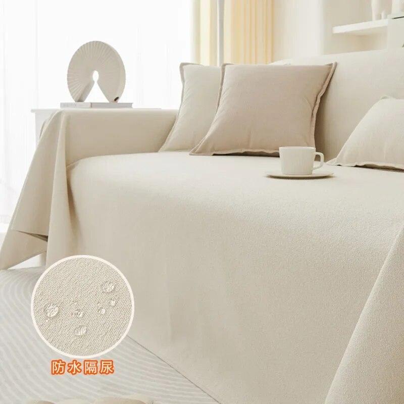 New Anti Slip Sofa Towel Cover Waterproof Thickened Universal Four Season Cover High Density Scratch Resistant Easy Clean