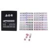 Chinese Mahjong Acrylic Tiles Mini Mahjong Set Portable Mahjong Board Game for Family Party Gifts