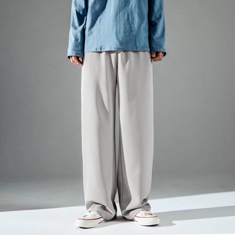 

Pants Men s Summer Thin Loose Trendy Brand Ice Silk Wide-leg Pants Trendy Versatile Trousers M