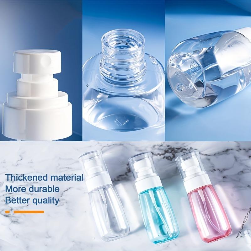 Portable Fine Mist Spray Bottle 30ml/60ml, Travel Size Clear Perfume&Lotion Dispenser-Hypoallergenic with Pump Refillable Bottle