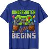 Kindergarten Level Begins First Day of Kindergarten Gaming TShirt Im Ready To CrushKindergarten Monster Truck Boys Saying Tee