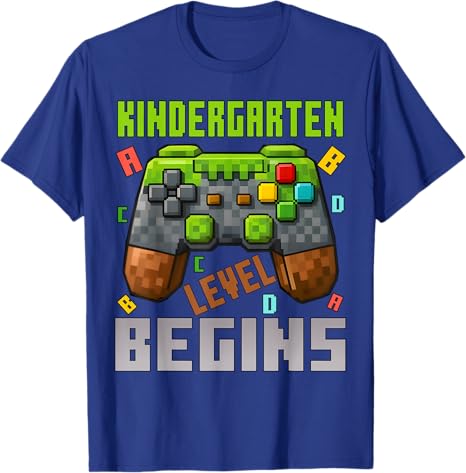 Kindergarten Level Begins First Day of Kindergarten Gaming TShirt Im Ready To CrushKindergarten Monster Truck Boys Saying Tee
