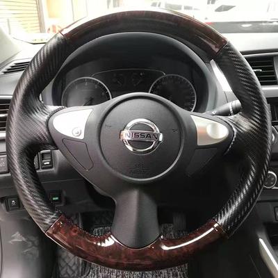 Hand Stitched Non-slip Car Steering Wheel Cover For Nissan Maxima 2009-2014 Juke 370Z Note (UK)