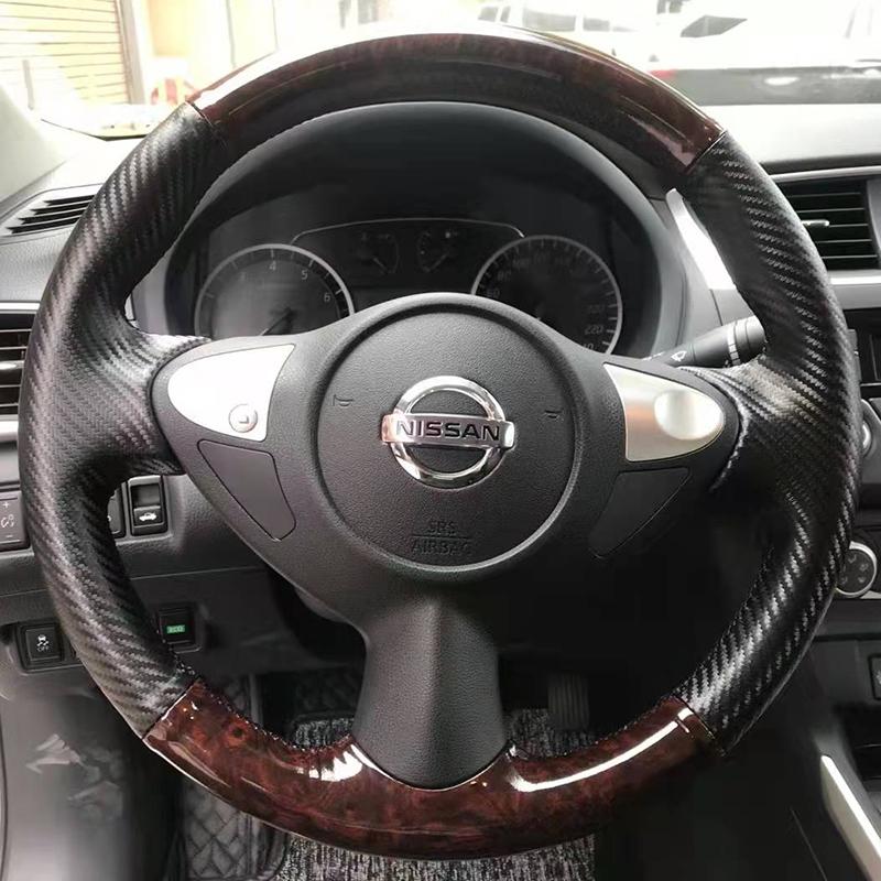 Hand Stitched Non-slip Car Steering Wheel Cover For Nissan Maxima 2009-2014 Juke 370Z Note (UK)