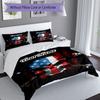 3PC Custom Name American Skull Flag Bedding Set Duvet Cover Closure Includes 1 Duvet Cover & 2 Pillowcases for Bedroom