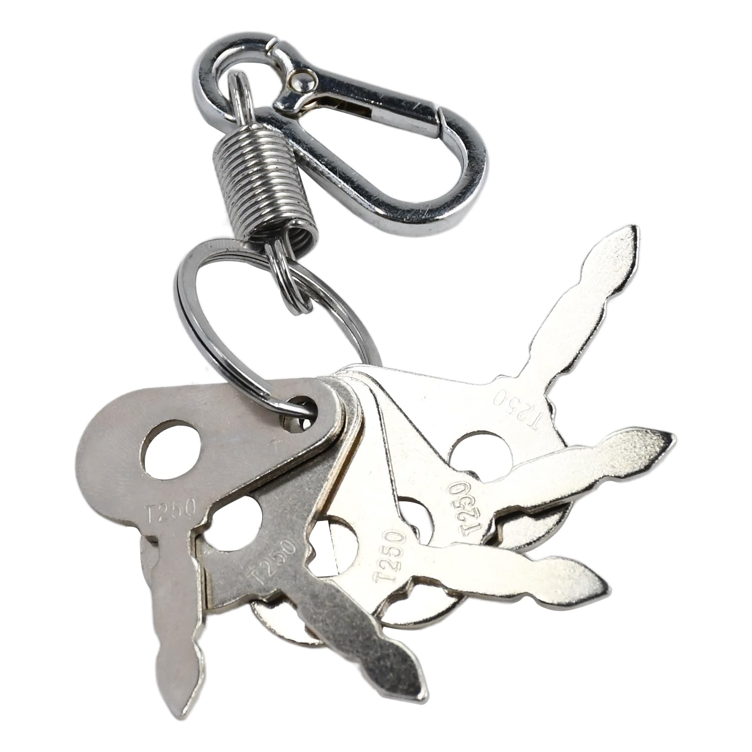 

5PCS T250 Ignition Starter Keys Compatible with Massey Ferguson Case Tractor, Excavator, Agricultural Machinery & Heavy Equipment, Replaces 47126499,