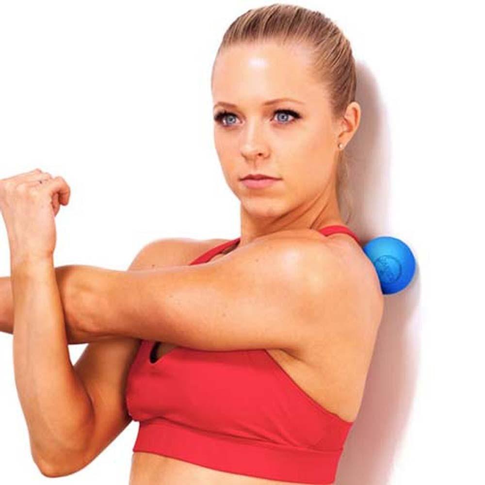 Silicone Fascia Massage Ball 6.35CM Portable Plantar Exerciser Sphere Solid Color Fitness Accessories Muscle Relaxation Ball