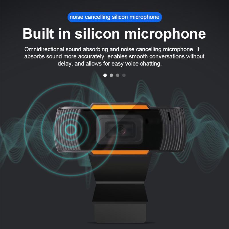 1080P HD USB Computer Camera for Desktop/Laptop - Ideal for Online Classes & Meetings.