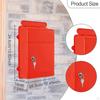 Lockable Wall Mailbox for Collecting Letters And Newspapers Outside The Home