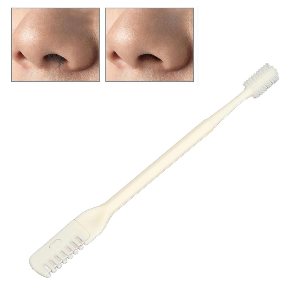 24 Pcs 360 Degree Rotating Nose Hair Trimmer Double Head Nasal Plucker Tweezers Cutter