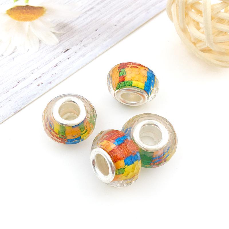 

Rainbow Large Hole Colorful Resin Beads 8x14mm DIY Bracelet Kit - Multiple Styles Available