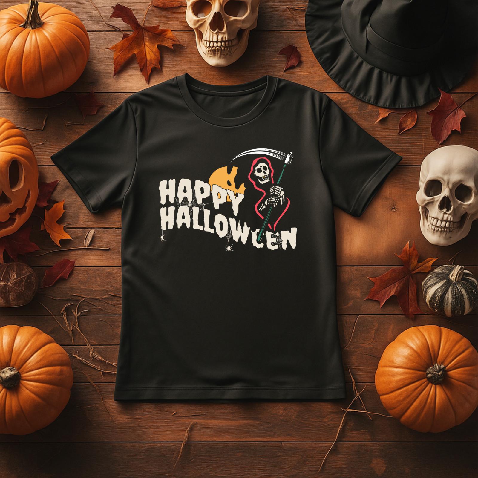 Halloween Grim Reaper T-SHIRT S