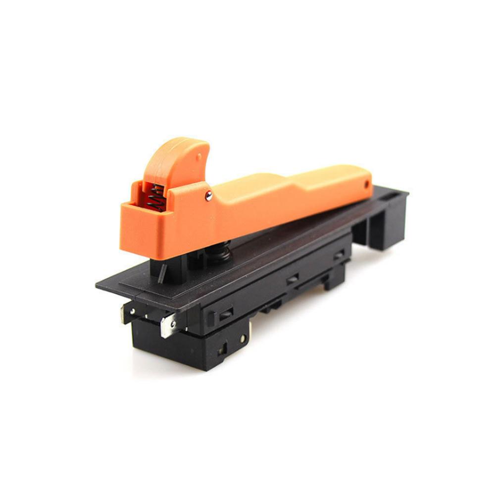 Interruptor de gatilho com trava de botão laranja AC 250V 18A para esmerilhadeira angular Makita 180