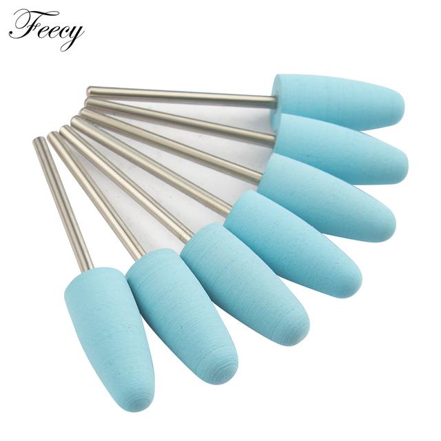 

7 шт. фрезы для маникюра силиконовые сверла для ногтей для маникюрной машины фрезы для удаления гель-лака буферные файлы