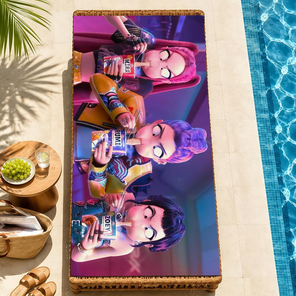 anime k-k-popS soft Beach Towel Trip swim d-demonS Pool bath h-hunters-S Gym M-Mira R-Rumi home room Z-Zoey meme Decor Gift