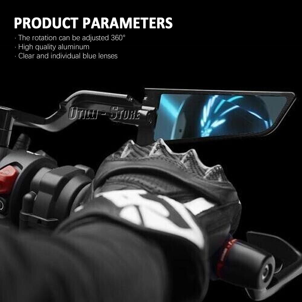 For Ducati Diavel 1260 S Motorcycle Accessories Adjustable Fixed Wind Wing Rearview Side Mirror