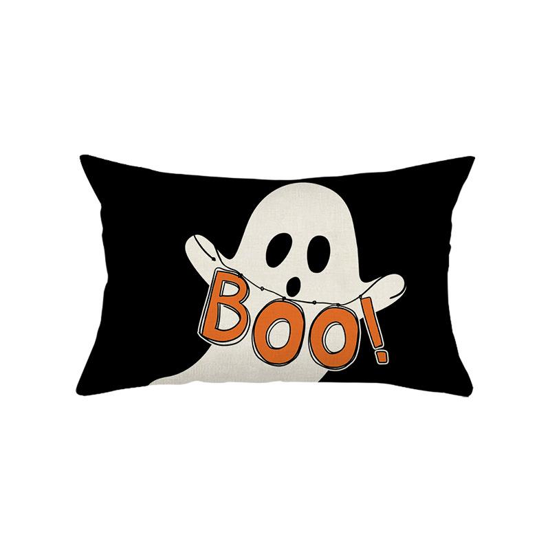 New Waist Pillowcase Halloween Funny Letters Polyester Printing Living Room Sofa Decoration Cushion Cover Pillow Cover