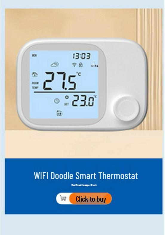 Smart WIFI Color Screen Thermostat for Gas Boilers and Water Underfloor Heating