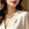 Korean Fashion Personality Daily Violin Brooch, Versatile Brooch Music Instrument Design Concert Accessory
