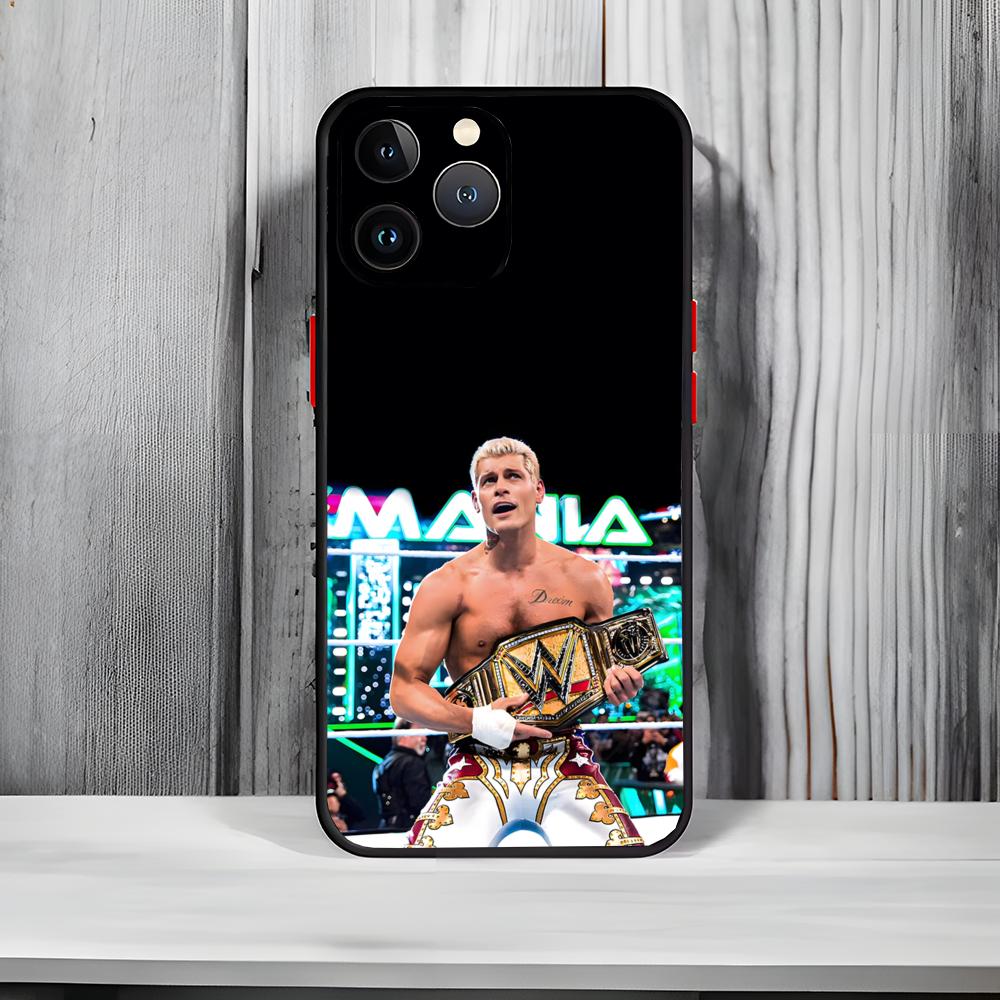 Professional Wrestler C-Cody R-RhodesES Phone Case Black Matte Thin Phone Case For iPhone17 16 15 14 13 ProMax