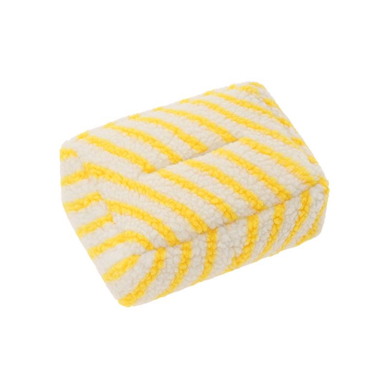 Plush Striped Car Hanging Tissue Dispenser - Multi-functional Home & Car Tissue Holder