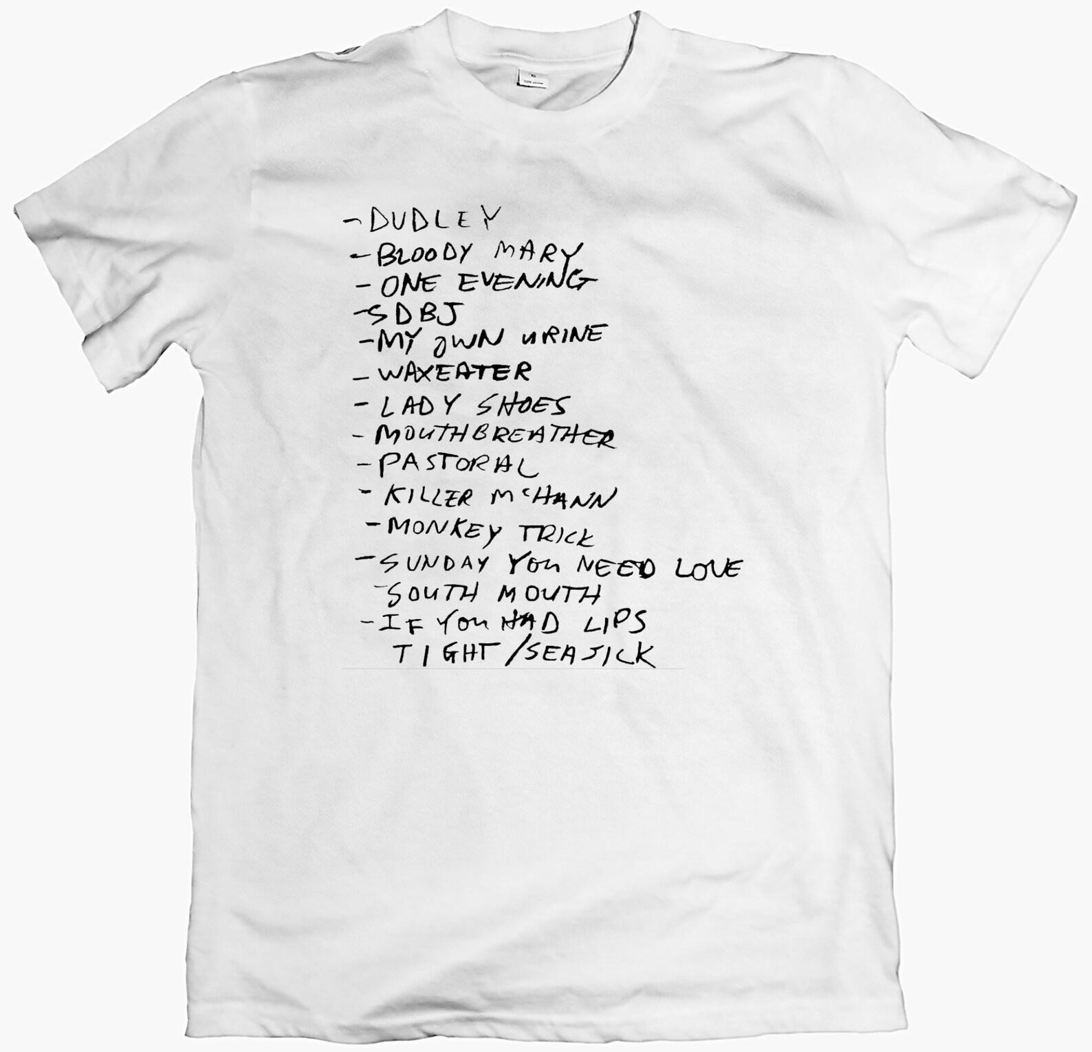 JESUS LIZARD  Setlist 91  T shirt, 90s Alternative Tee Noise Rock Band T shirt Vintage Style Graphic S