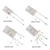 1 Paar Mode-Schleifen-Haarspangen Einfache Schleifen-Haarnadel Metallperlen Schleifen-Haarspangen Elegante Haar-Accessoires für Damen