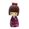 Oficina Kojo Kokeshi Boneca Kokeshi para Made in Japan "Chamando a Primavera" (Roxa)