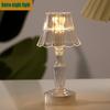 Transparente Tischlampe/Nachtlicht, Nachttisch-Umgebungslicht, Dekoration für das Schlafzimmer.