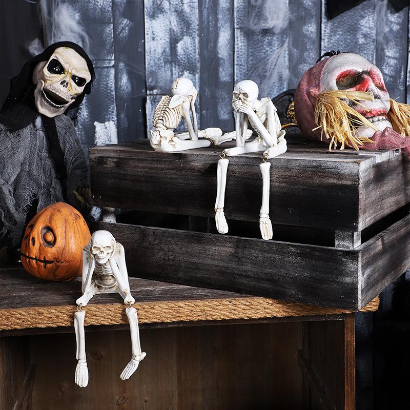Halloween Decorations, Creative Skull Skeletons, Resin Crafts, Halloween Party Ornaments, Bar Decoration Ornaments