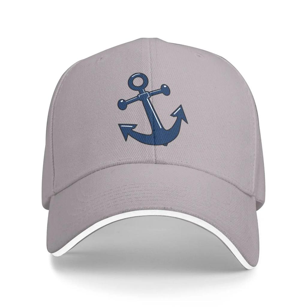 Anchor Print Baseball Cap Unisex Adjustable Sandwich Hat Vintage Outdoor Summer Travel Sun Snapback Cap Cap for Women for Man