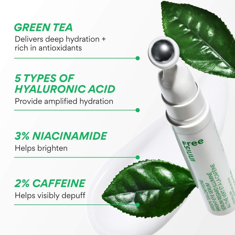 Innisfree Green Tea Caffeine Eye Serum 0.33 Oz