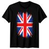 Union Jack Flag United Kingdom Countries Unisexs Unisexs Distressed Graphic Tee