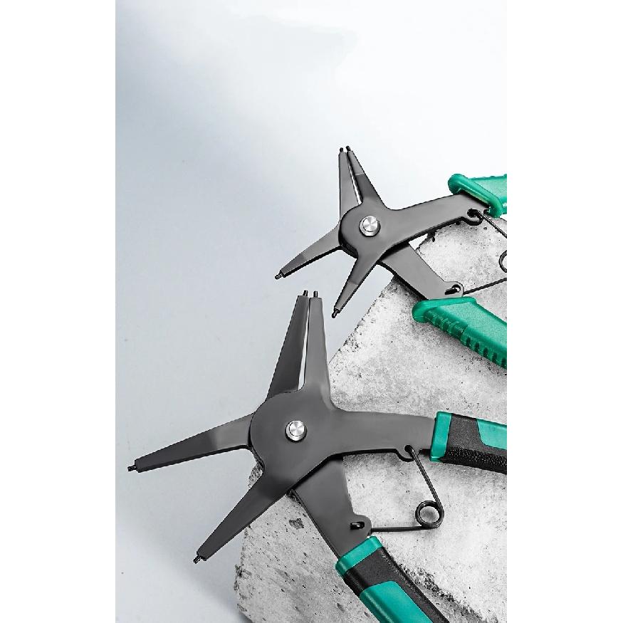 2 in 1 Snap Ring Pliers For Internal External Card Retaining Pincer Multifunction Professional Circlip Plier Motor Repair Tool