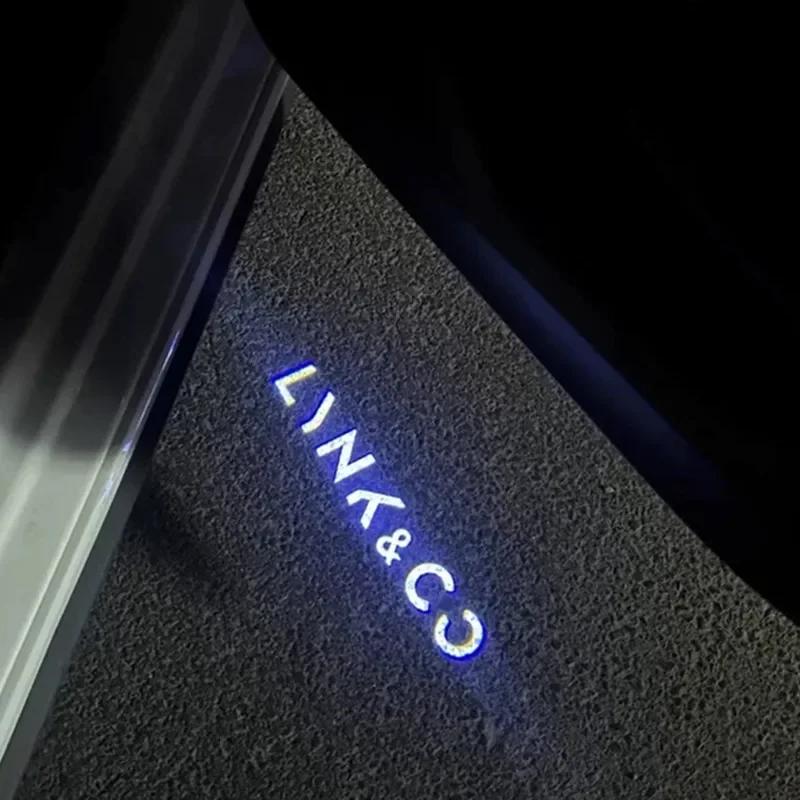 for Lynk&Co 01 02 03 05 09 Led Car Door Welcome Light Laser Projector Logo Ghost Shadow Lamp Goods Accessories
