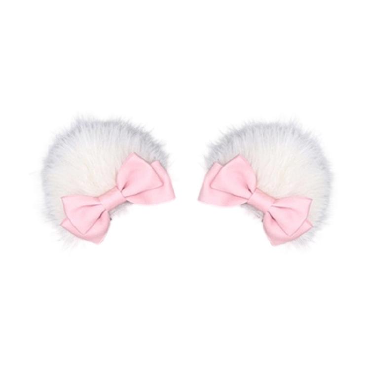 

Furry Kitten Ears Halloween Animal Ears Tail Bowtie Catgirl Costume Accessories for Women Halloween Masquerade Role Play