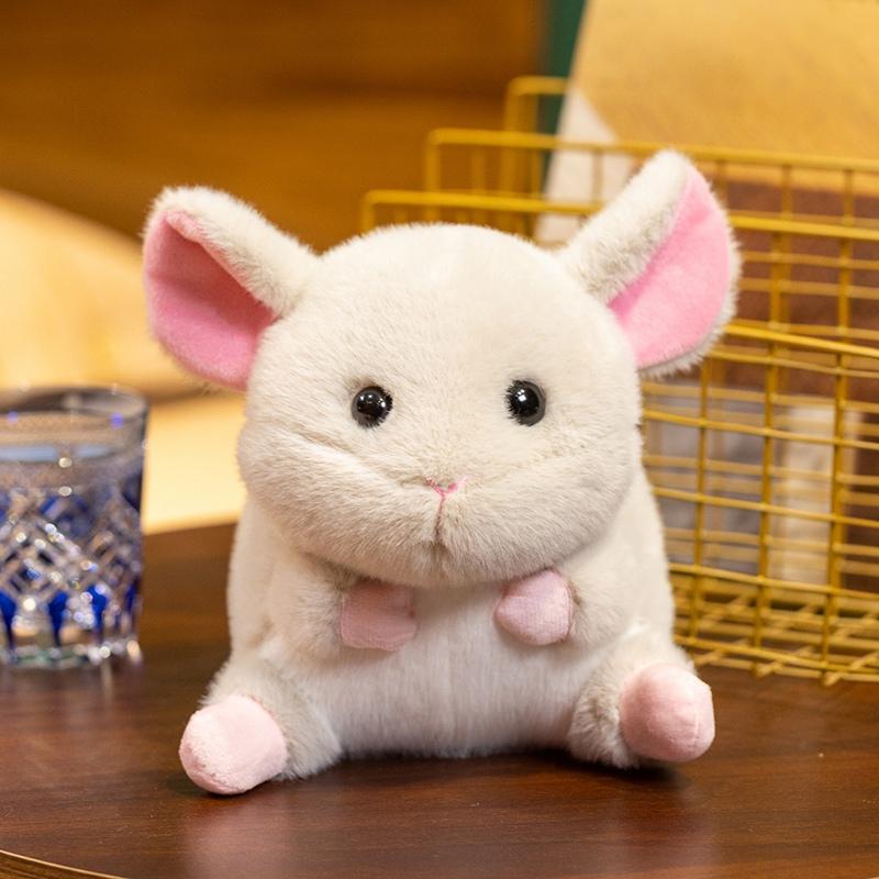 Cute Cow Plush Toy Soft Fluffy Stuffed Animal Doll Adorable Owl Chinchilla Plushies Cuddly Doll