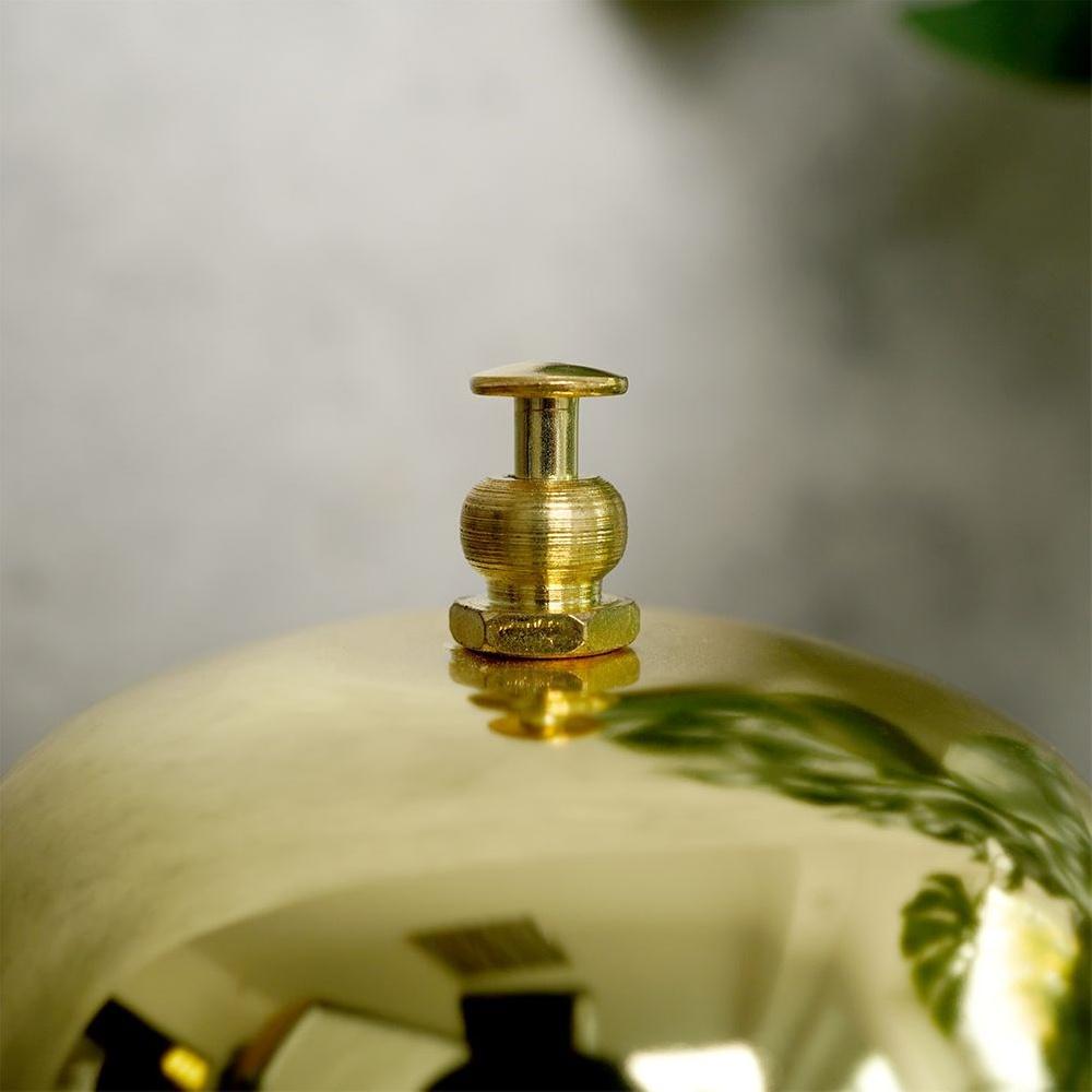 Gold table bell 8.5x6 cm