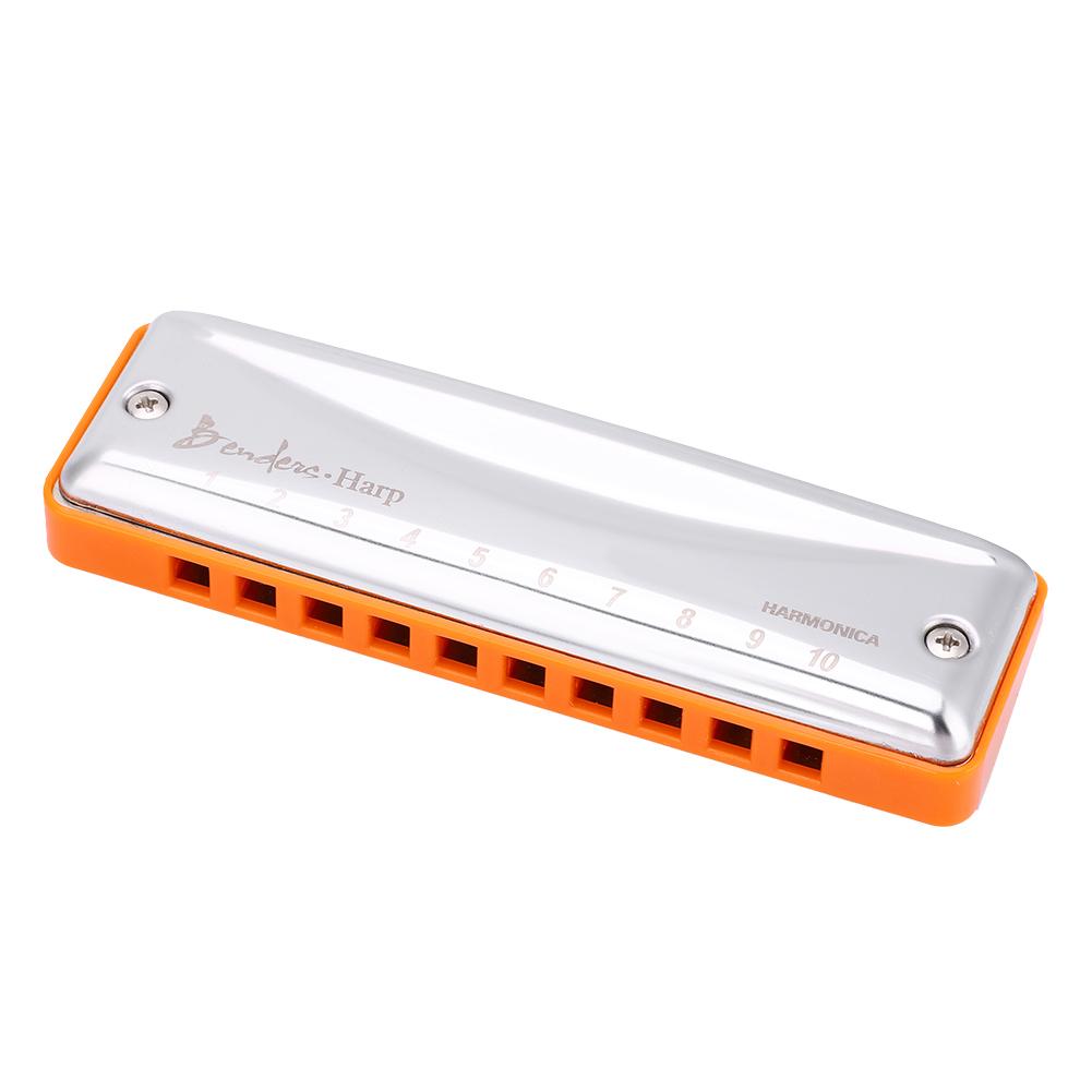 KONGSHENG Benders Harp 10 Hole 20 Tone Blues Beginner Harmonica In the Key of C