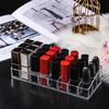 Clear 12 Grid Lipstick Stand Case Makeup Organizer Storage Box Lipstick Display Stand Holder Cosmetic Jewelry Organizer Box