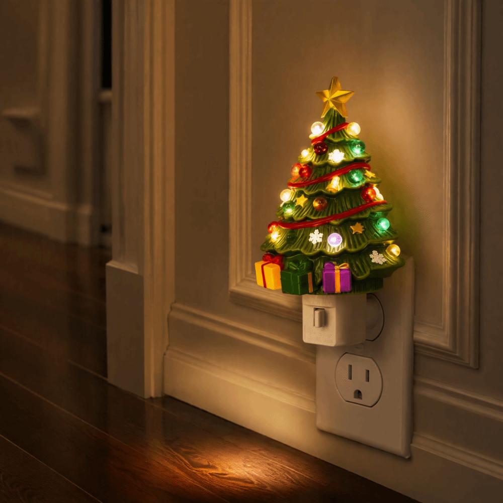 Feiertagsbeleuchtung Weihnachtsanänger Warmes Licht Vintage Nachtlicht Schlafzimmer Nachtlicht