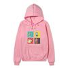 Anime Jujutsu Kaisen Ending Scene Printed Hoodie Loose Warm Fleece Sweatshirt Autumn Winter Minimal Street Pullover