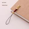 Gold Electroplated DIY Jewelry Accessory: Lanyard Lobster Clasp and Mobile Phone Pendant Rope